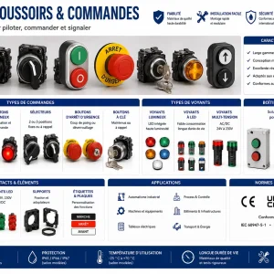 Boutons poussoirs & commandes
